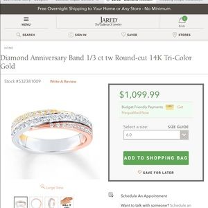 Two size 7 rings from Jared